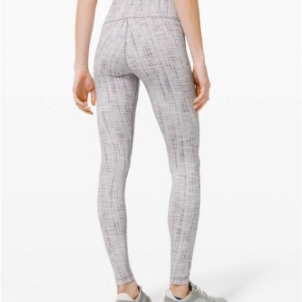 lululemon x SoulCycle Gray Patterned Leggings